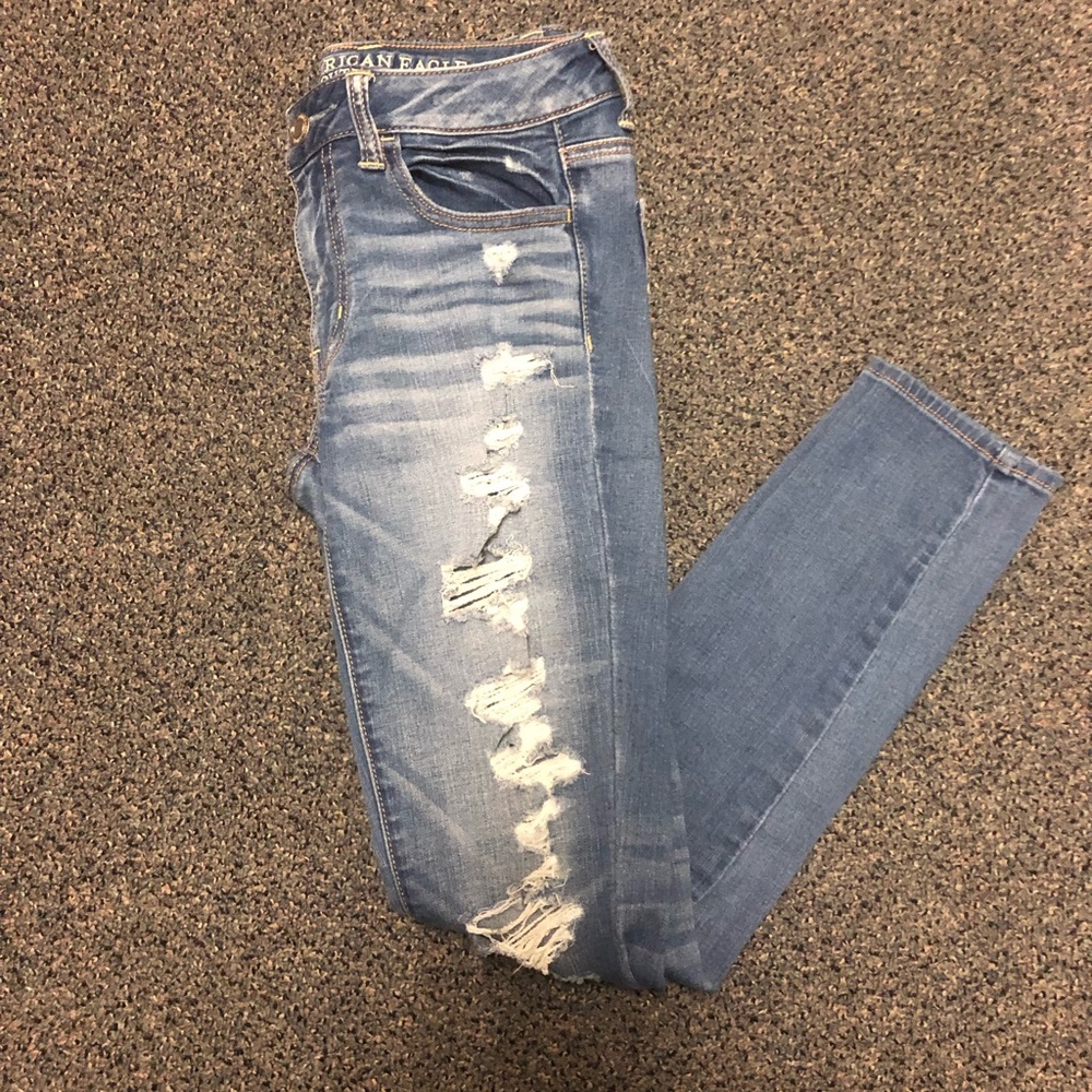 American Eagle super super stretch jeans sz 4